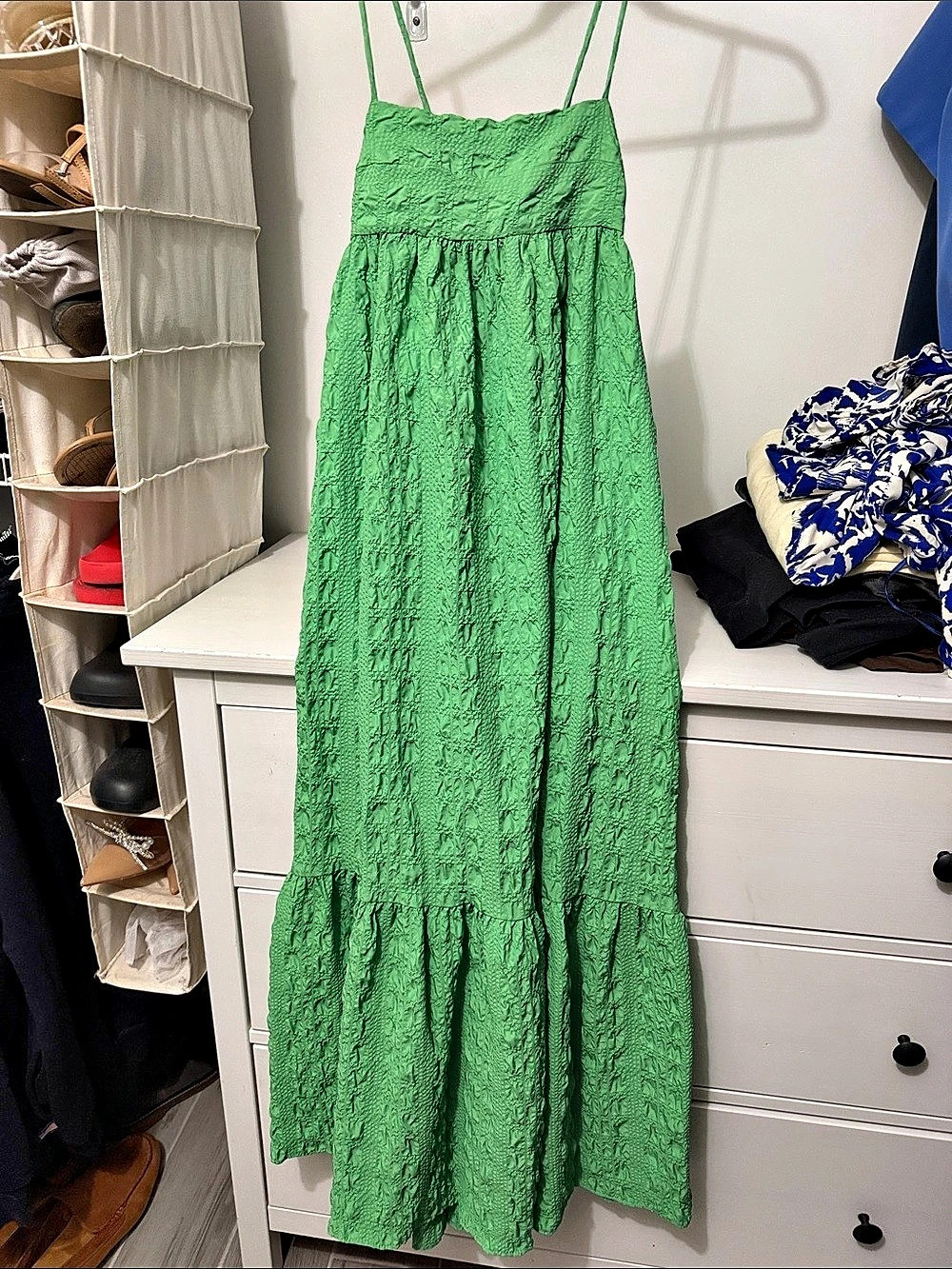 Zara Green Maxi Dress Size Medium NWT